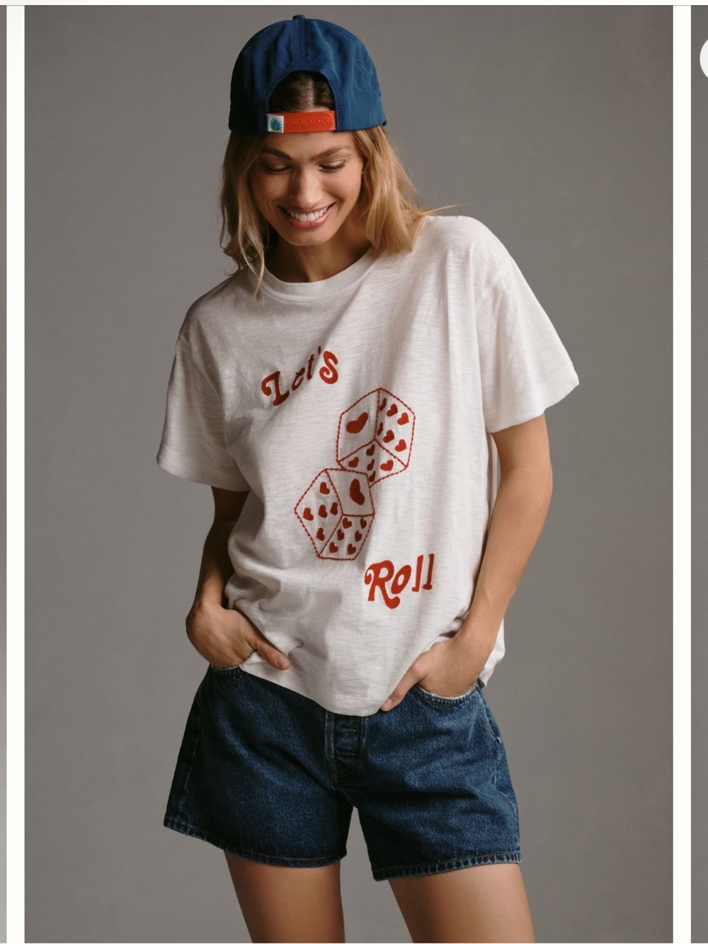 Anthropologie brand BANNER DAY roll the dice shirt